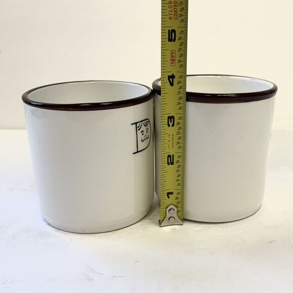 Vintage Lefton Mom & Dad Mugs Boot & Pipe Handles Novelty Cups - Picture 8 of 10